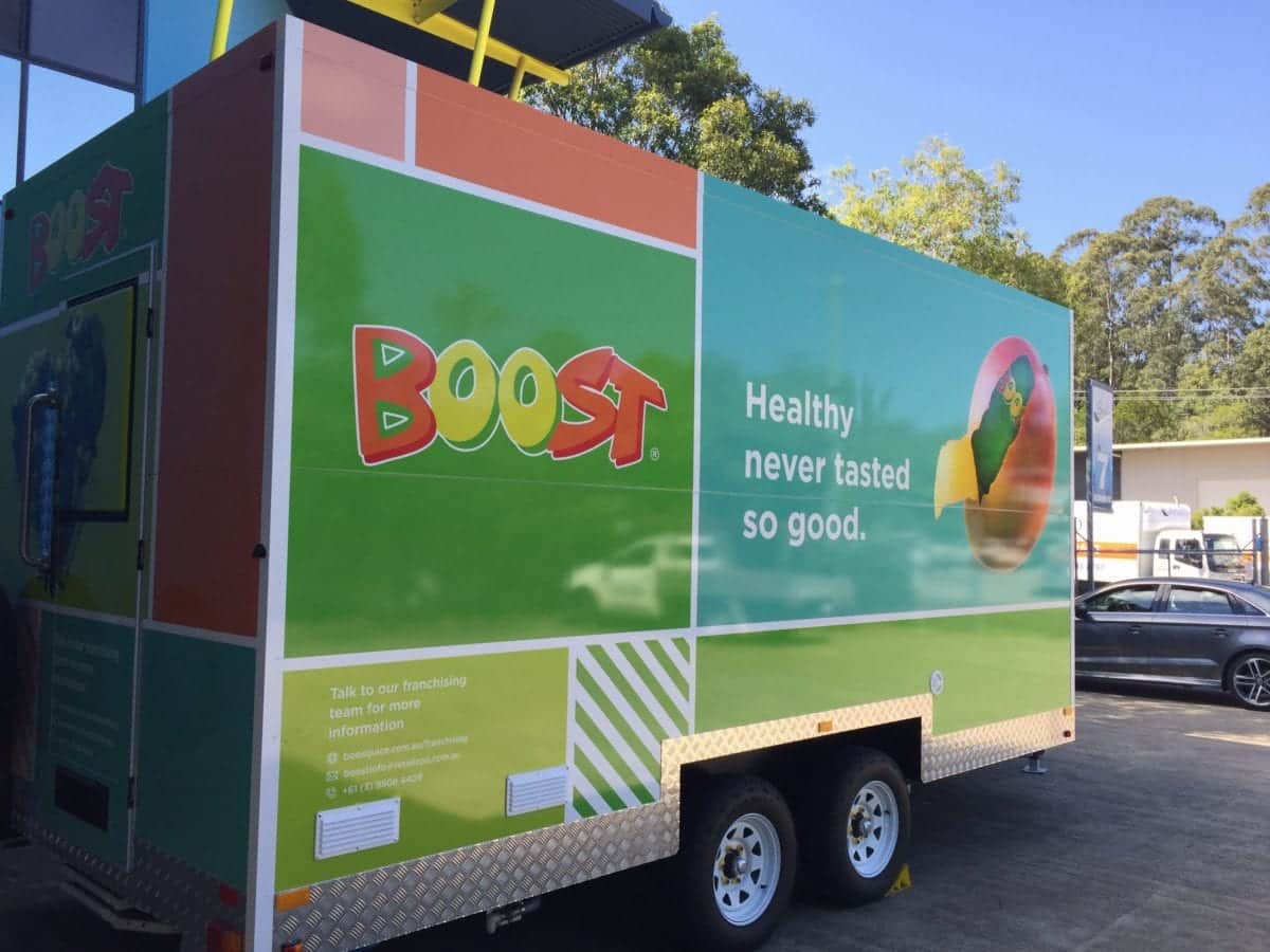 Boost Juice food trailer